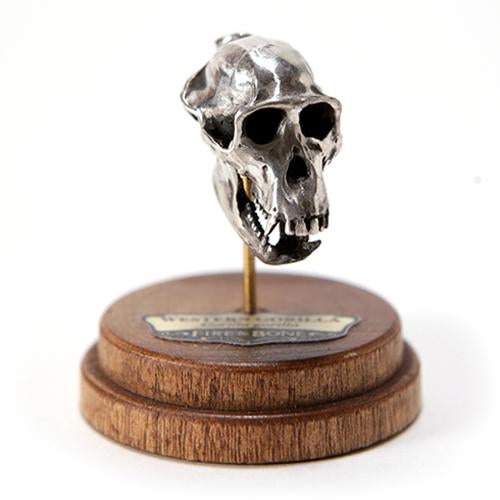 Bronze Western Gorilla Animal Skull Pendant by Fire & Bone