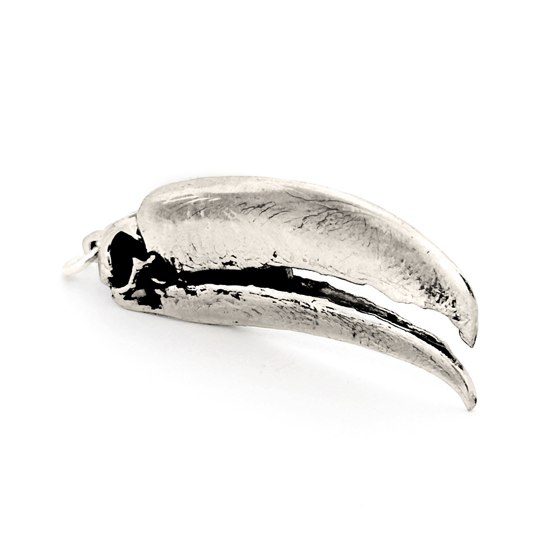 Sterling Silver Common Toucan Skull Pendant by Fire & Bone