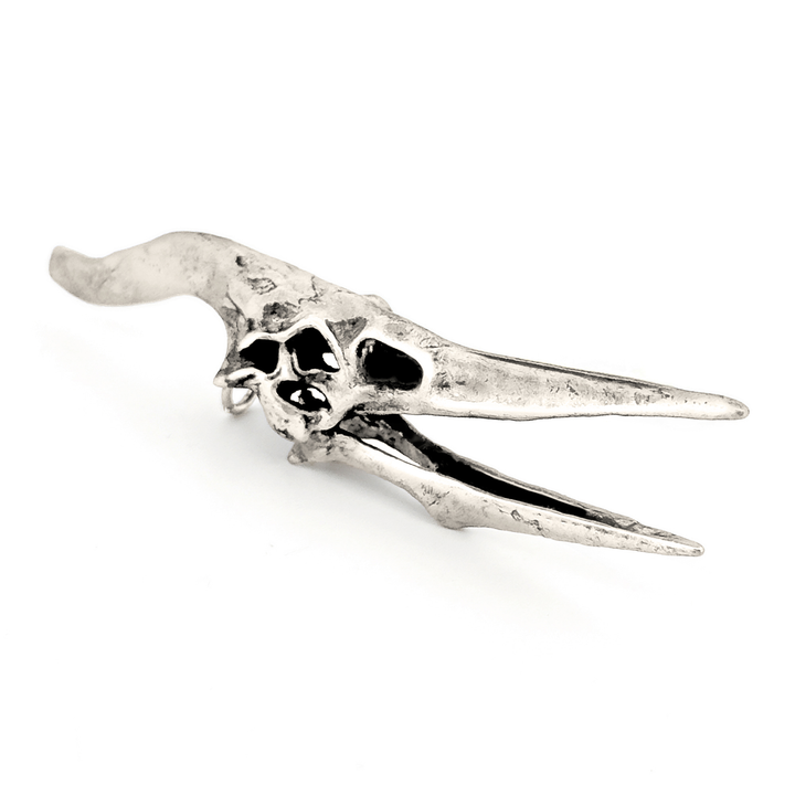 Sterling Silver Pteranodon Skull Pendant by Fire & Bone