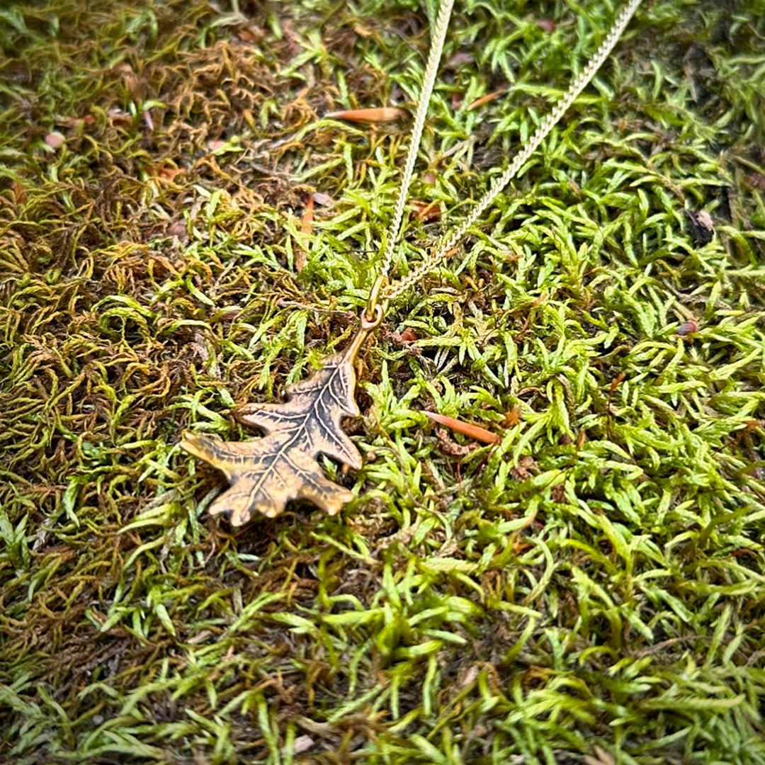 White Oak Leaf Pendant