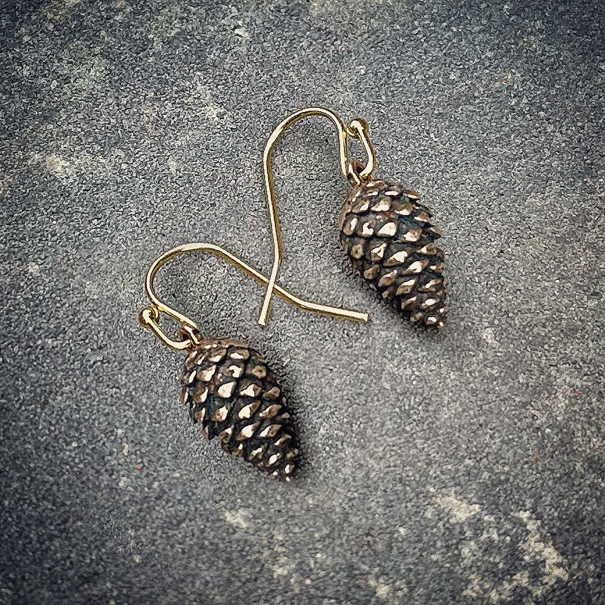 Scotch Pine Pinecone Earrings